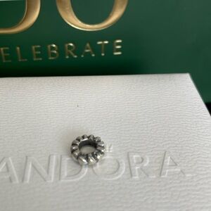 Authentic Pandora Connecting Hearts Spacer Charm RETIRED